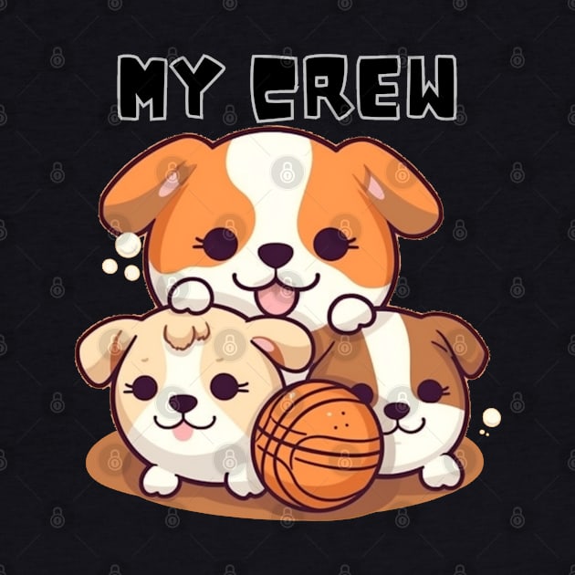 My Crew, Basketball Dog by FrenArt